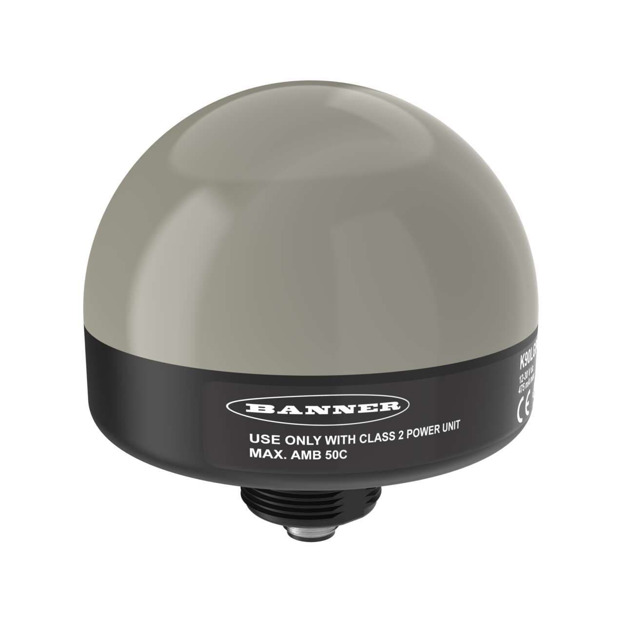 Banner K90LGYRPQ K90 Series EZ-LIGHT; 3-Color Indicator; Voltage: 12-30 V dc; Environmental Rating: IP67; Input: PNP; Colors: Green Yellow Red; 5-pin M12 Integral QD K90LGYRPQ on Powermatic Associates