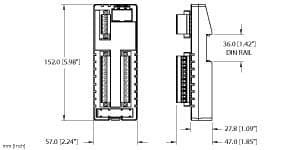 Turck FIL20-16DXP I/O Hub for connection of digital signals to IO-Link Master, 16 Universal Digital Channels, PNP, , Rugged, I/O hub in IP20, Metal screw terminal connectors, 16 universal digital channels, DI/DO, 24 VDC, PNP, Output current: 500 mA, I&M Data Sets Support Installation and Maintenance, IO-Link Diagnostics for Short-Circuit and Supply Voltage, For mounting on a DIN rail FIL20-16DXP on Powermatic Associates