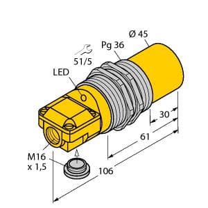 Turck NI40-G47SR-VP4X2 NI40-G47SR-VP4X2 Turck - NI40-G47SR-VP4X2 Inductive Sensor NI40-G47SR-VP4X2 on Powermatic Associates