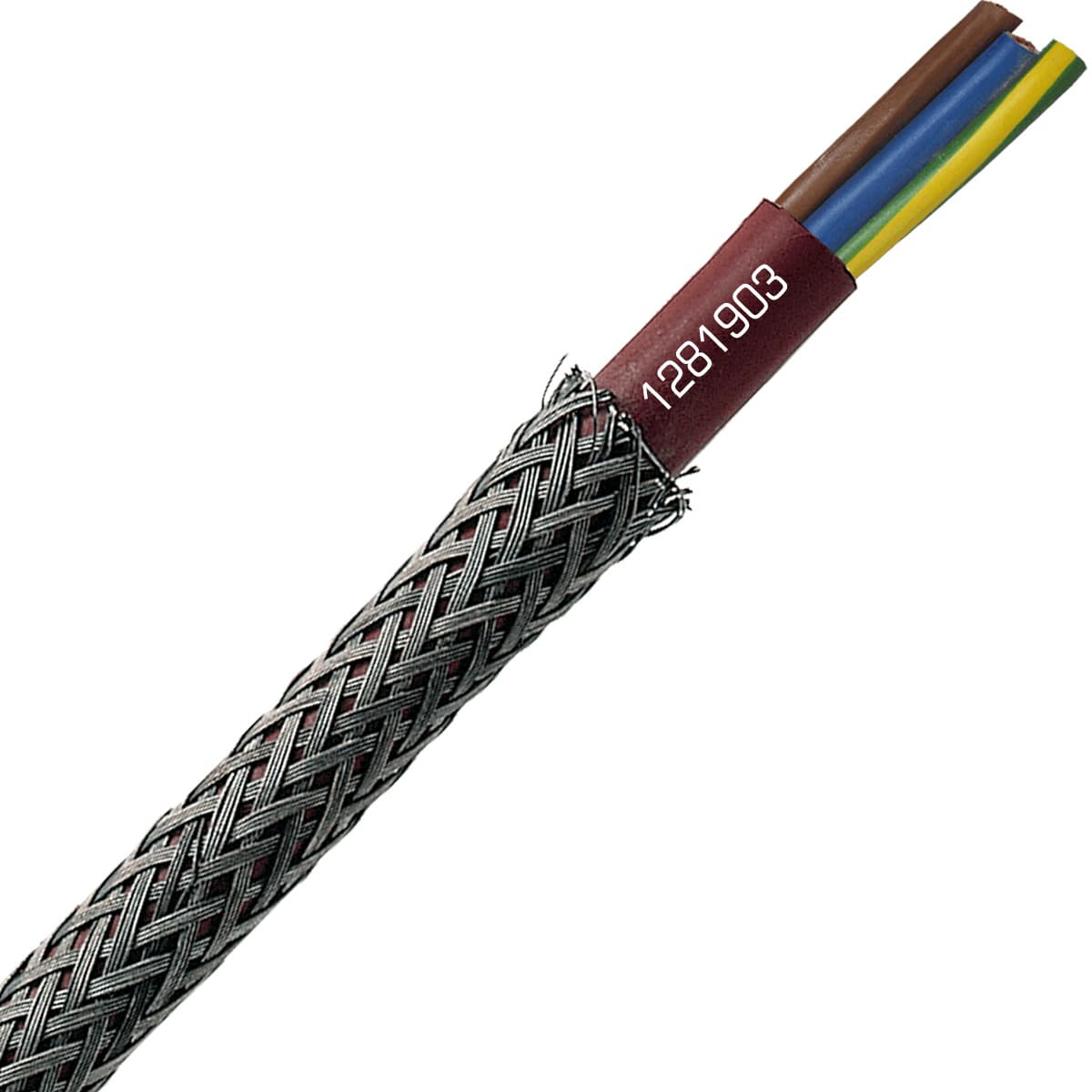 SAB 1281903 SC 600 HDTRS - 19 AWG/3c, high temperature steel wire shield silicone cable, UL CSA, CE, RoHS 1281903 on Powermatic Associates