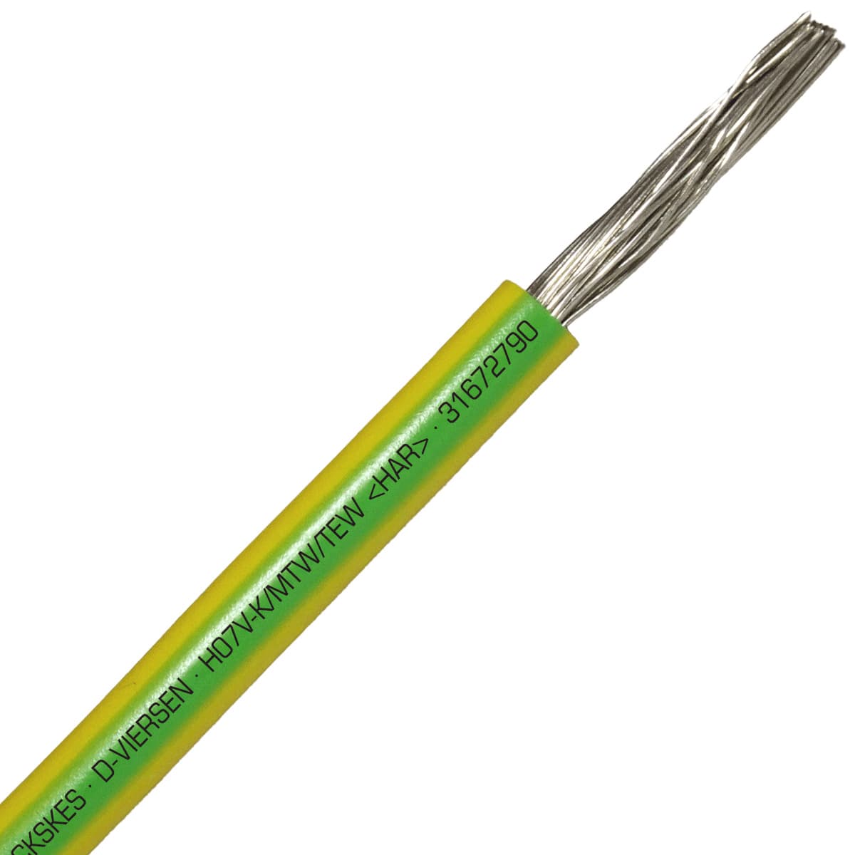 SAB 31672790 H07V-K/MTW/TEW- (HAR/UL/CSA/CE) - 4 AWG hook-up wire, Green/Yellow 31672790 on Powermatic Associates