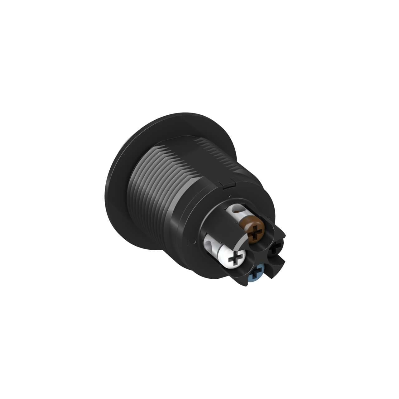Banner S22DLYXXPT S22 Daylight Visible EZ Light - 22 mm - IP67; Single Color: Yellow; 10-30 V dc PNP Input; 4-screw Terminal Wiring S22DLYXXPT on Powermatic Associates