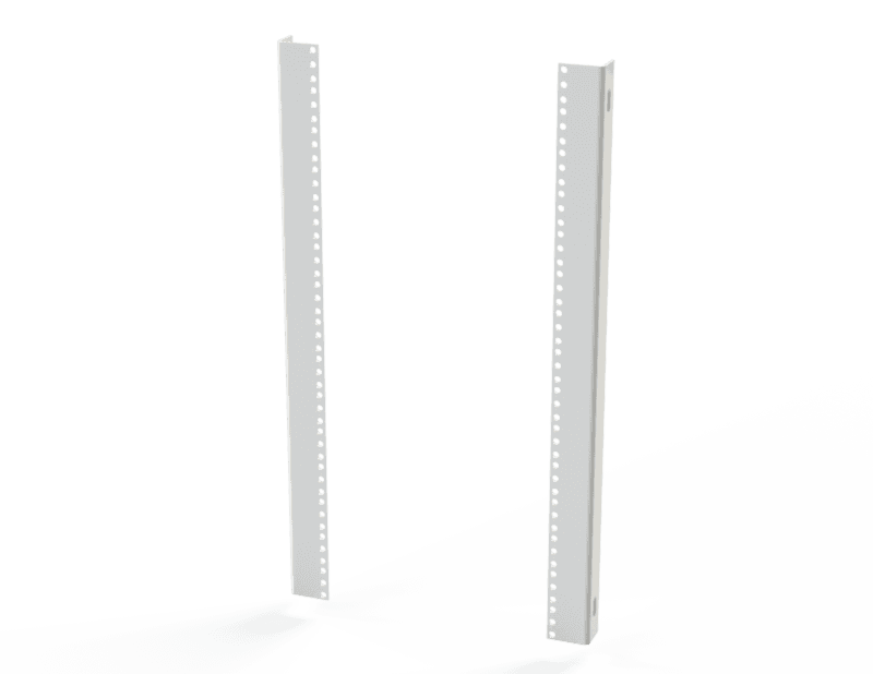 Saginaw Control SCE-60RP24F6 Angle, Rack, Height:26.25", Width:1.97", Depth:1.50", Powder Coated White SCE-60RP24F6 on Powermatic Associates