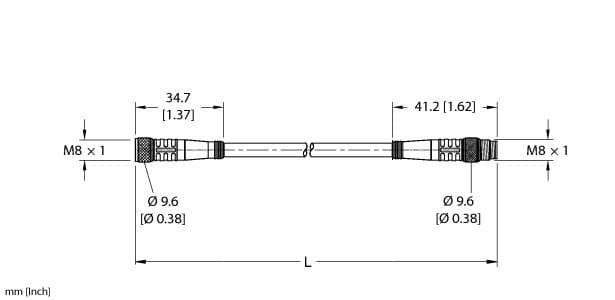 Turck PKG 4M-0.5-PSG 4M PKG 4M-0.5-PSG 4M Turck - PKG 4M-0.5-PSG 4M Actuator and Sensor Cordset, Extension Cable PKG 4M-0.5-PSG 4M on Powermatic Associates