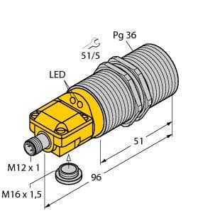 Turck BI25-G47SR-VP4X2-H1141 BI25-G47SR-VP4X2-H1141 Turck - BI25-G47SR-VP4X2-H1141 Inductive Sensor BI25-G47SR-VP4X2-H1141 on Powermatic Associates