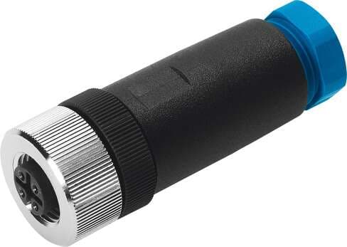 Festo 18324 plug socket FBSD-GD-9-5POL For fieldbus connection to valve and valve/sensor terminals. Based on the standard: (* EN 61076-2-101, * EN 61984), Mounting type: With sleeve nut, Assembly position: Any, Product weight: 33 g, Electrical connection: (* 5-pin, * 18324 on Powermatic Associates