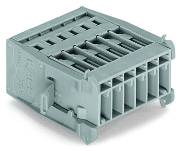 WAGO 769-605/005-000 769-605/005-000 WAGO - X-COM® through-panel connector (male); CAGE CLAMP® connection; 5-pole; pole spacing 5 mm / 0.197 in; with snap-in flanges 769-605/005-000 on Powermatic Associates