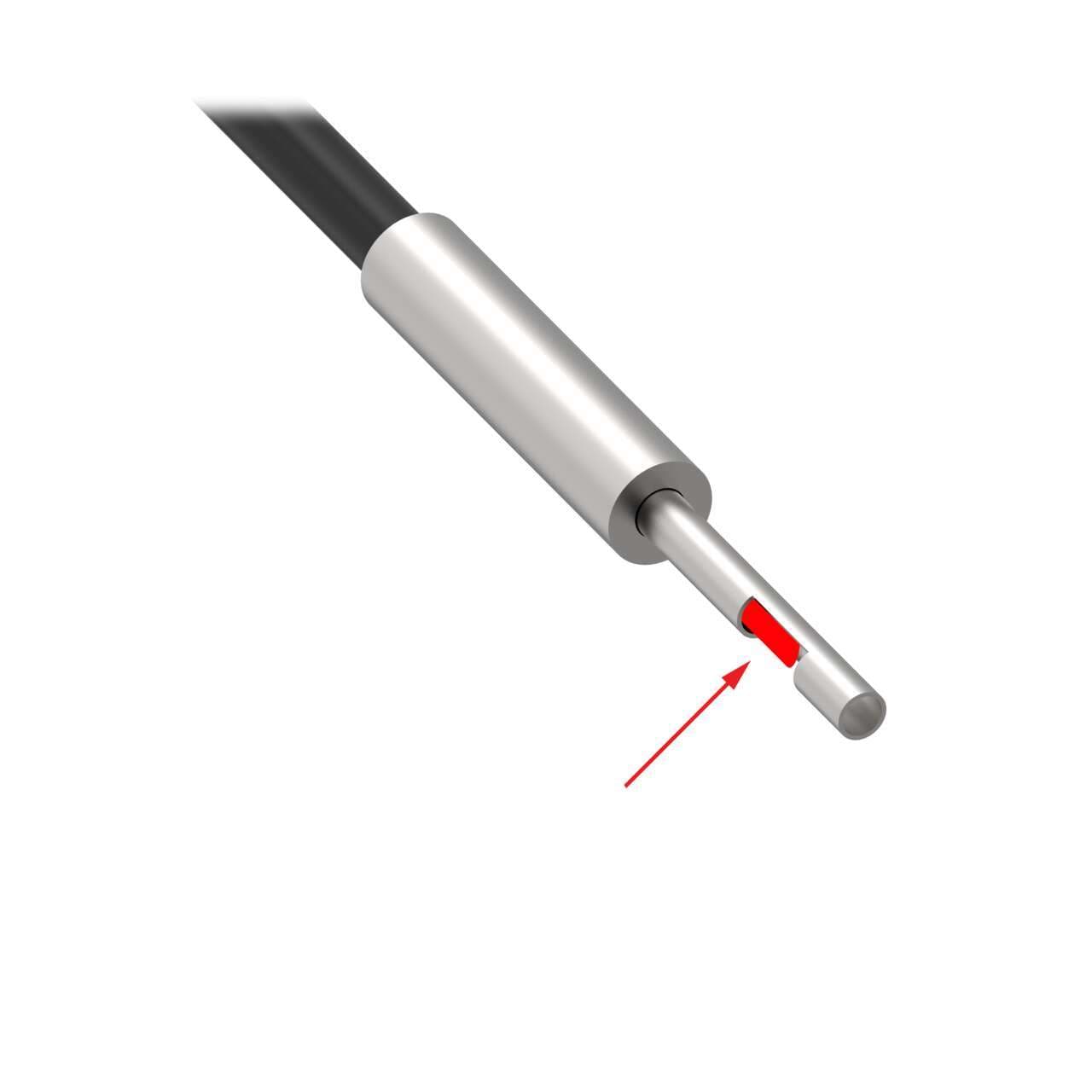 Banner PIPS46U Plastic Fiber, Opposed Mode; Core Dia.: 1 mm; Fiber Length 2 m; Probe, Sideview; Free cut PIPS46U on Powermatic Associates