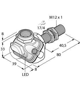 Turck BI4U-EM12WDTC-AP6X BI4U-EM12WDTC-AP6X Turck - BI4U-EM12WDTC-AP6X Inductive Sensor, For the Food Industry BI4U-EM12WDTC-AP6X on Powermatic Associates