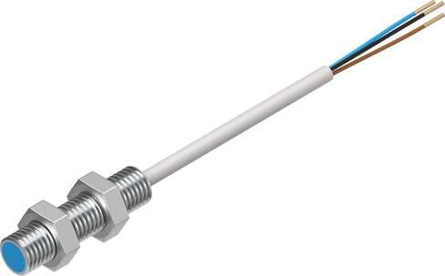 Festo 150384 proximity sensor SIEN-M8B-NS-K-L Inductive, with standard switching distance. Conforms to standard: EN 60947-5-2, Authorisation: (* RCM Mark, * c UL us - Listed (OL)), CE mark (see declaration of conformity): to EU directive for EMC, Materials note: (* Fr 150384 on Powermatic Associates