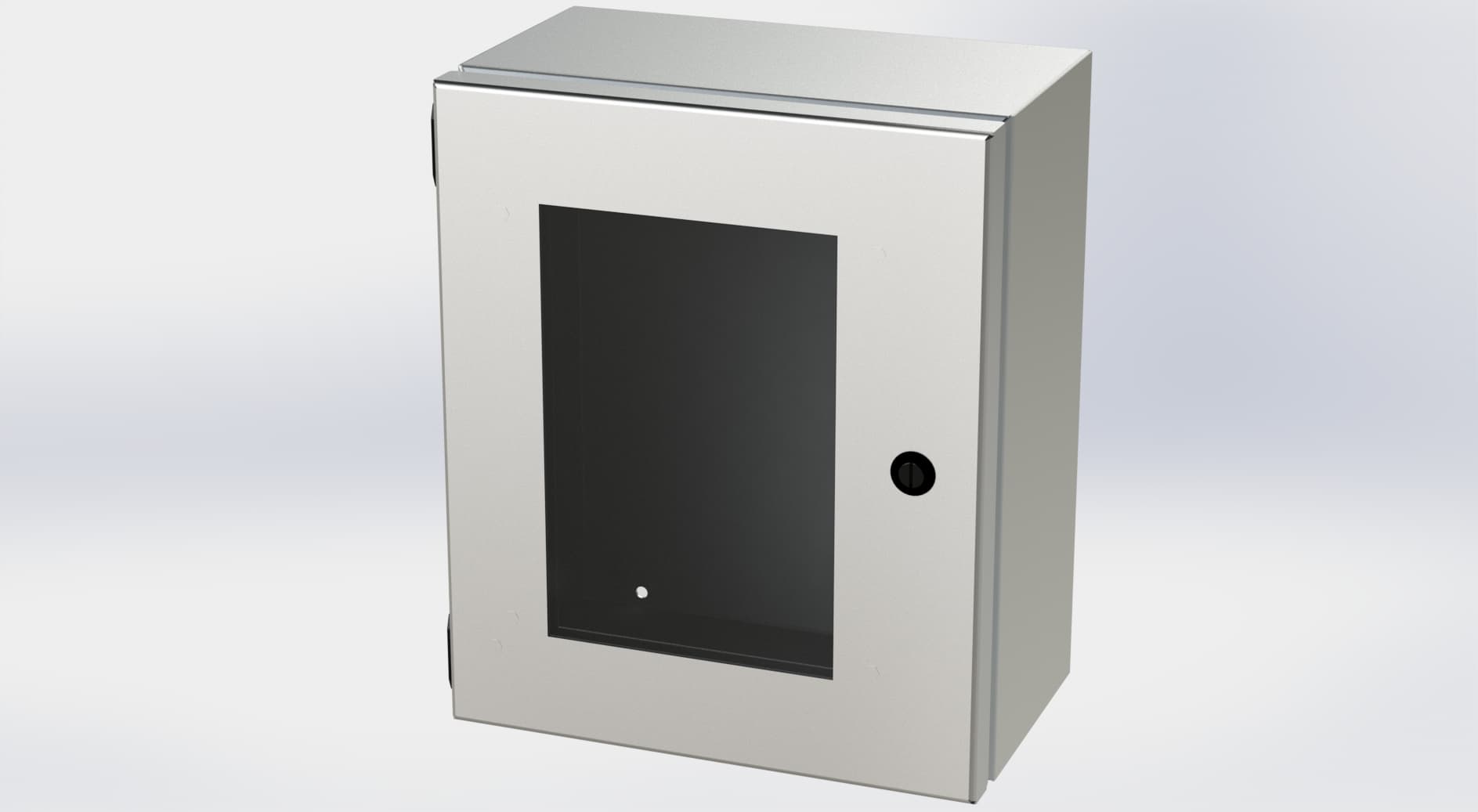 Saginaw Control SCE-1210ELJWSS S.S. ELJ Enclosure W/Viewing Window, Height:12.00", Width:10.00", Depth:6.00", #4 brushed finish on all exterior surfaces. Optional sub-panels are powder coated white. SCE-1210ELJWSS on Powermatic Associates