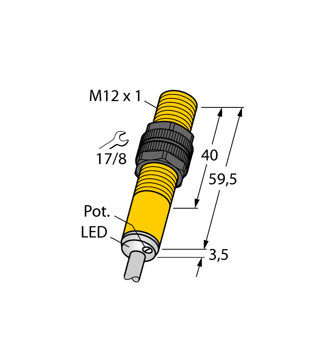 Turck 100026590 100026590 Turck - BCE3-S12-AP6X, Capacitive Sensor 100026590 on Powermatic Associates