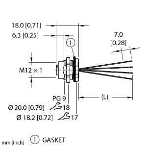 Turck ERKVG-A4.400.2-0.5 ERKVG-A4.400.2-0.5 Turck - ERKVG-A4.400.2-0.5 Actuator and Sensor Receptacle, Rear Mount ERKVG-A4.400.2-0.5 on Powermatic Associates