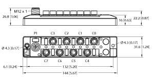 Turck TBIL-S3-8DXP TBIL-S3-8DXP Turck - TBIL-S3-8DXP I/O Hub for connection of digital signals to IO-Link Master, 8 Universal Digital Channels, 8 M8 ports TBIL-S3-8DXP on Powermatic Associates