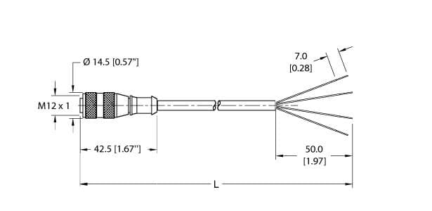 Turck RK 4.4T-2 RK 4.4T-2 Turck - RK 4.4T-2 Actuator and Sensor Cordset, Connection Cable RK 4.4T-2 on Powermatic Associates