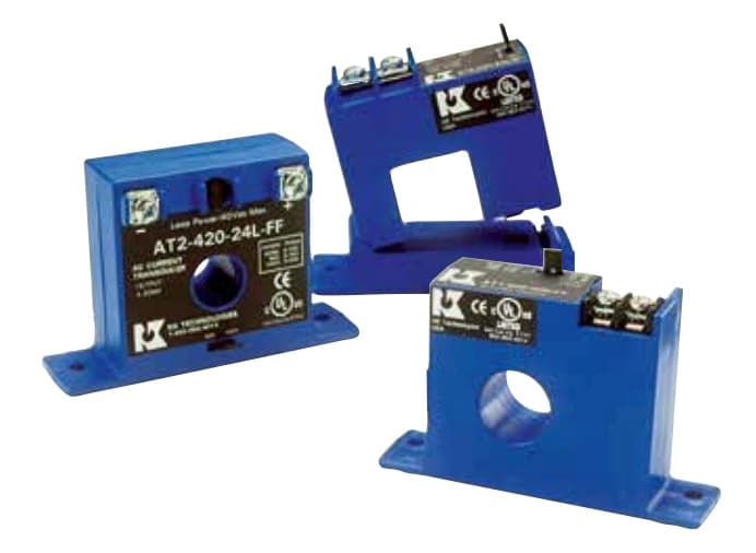 NK Technologies AT2-005-000-SP Average Responding Current Transducer, Split-Core, Self-Powered,  0-100, 0-150 & 0-200 Amp Ranges, Top Terminals,  0-5 VDC  AT2-005-000-SP on Powermatic Associates