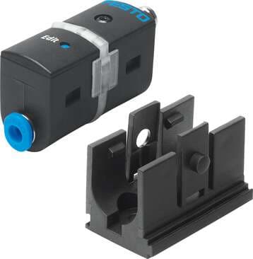 Festo 567462 pressure sensor SDE5-D10Z-O-Q6-P-M8 With M8 plug version. Authorisation: (* RCM Mark, * c UL us - Recognized (OL)), CE mark (see declaration of conformity): (* to EU directive for EMC, * in accordance with EU RoHS directive), KC mark: KC-EMV, Materials no 567462 on Powermatic Associates