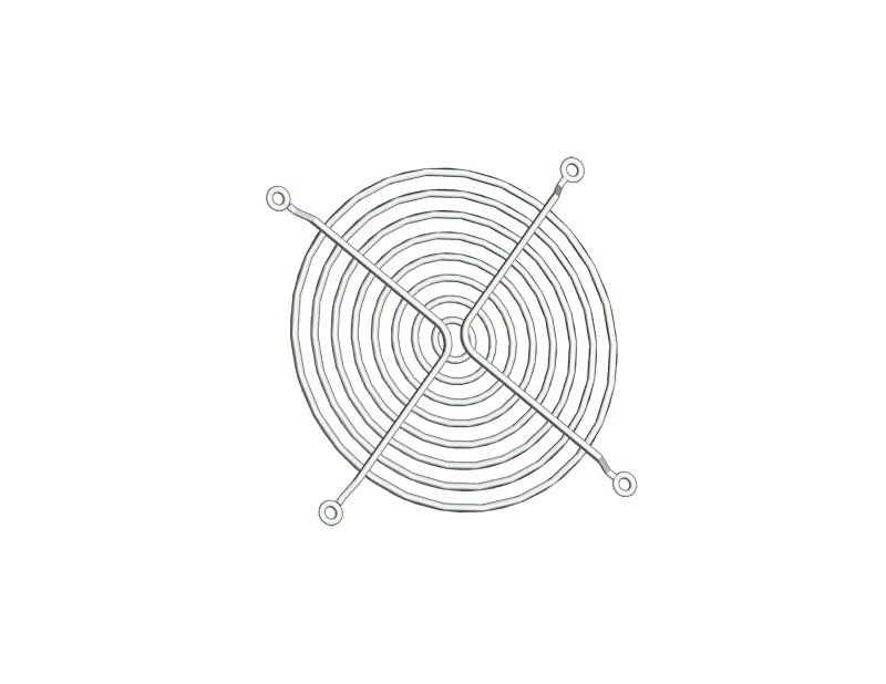 Saginaw Control SCE-GARD4 Guard, Finger (4in.), Height:6.00", Width:6.00", Depth:0.25", Chrome plated. SCE-GARD4 on Powermatic Associates