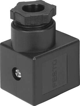 Festo 539709 plug socket MSSD-C-M16 For solenoid coils and valves, port pattern per DIN EN 175 301, type A. Connection frequency: 50, Mounting type: On solenoid valve with M3 central screw, Assembly position: Any, Product weight: 38 g, Electrical connection: (* 3-pin, 539709 on Powermatic Associates