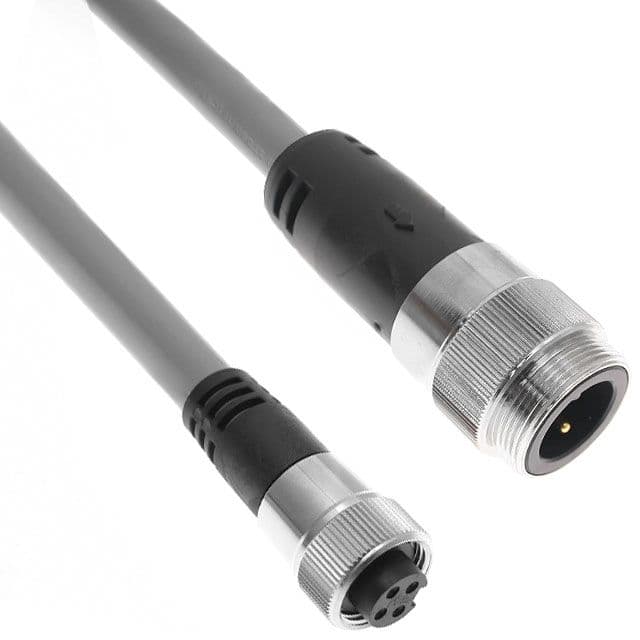 Mencom PMINH-34MFP-10M MIN Power Distribution Series, Cordset, 3 Pole, PMIN Male Straight / MINH Female Straight, 10M, 14awg, 24A, Gray, PVC PMINH-34MFP-10M on Powermatic Associates