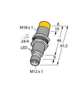 Turck NI12U-EM18M-VP4X-H1141 NI12U-EM18M-VP4X-H1141 Turck - NI12U-EM18M-VP4X-H1141 Inductive Sensor NI12U-EM18M-VP4X-H1141 on Powermatic Associates