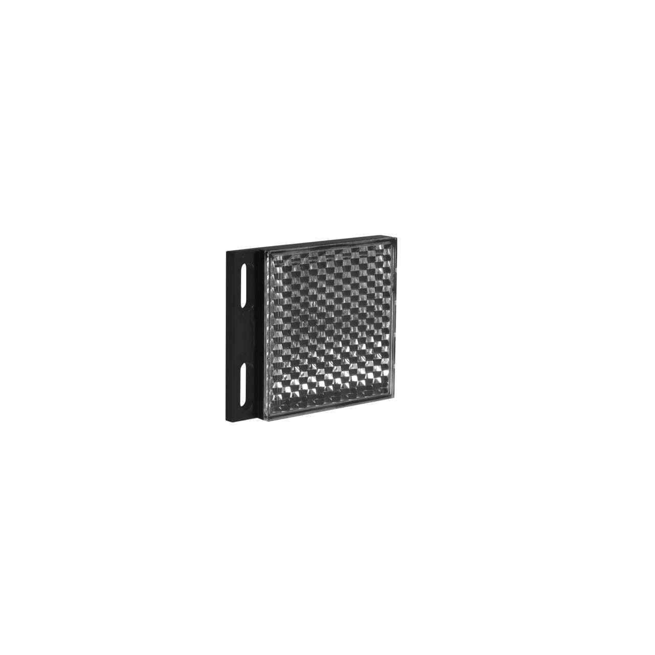 Banner BRT-2X2 Retroreflective Target: Square area - 51 x 51 mm; Reflectivity Factor: 1.0; Max. Temp.= 50 degrees C; Plastic - two screw holes for mounting BRT-2X2 on Powermatic Associates
