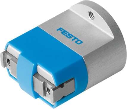 Festo 197564 parallel gripper HGPM-08-EZ-G9 Direct flange mounting with screws Locating pins are used for centring. Size: 8, Stroke per gripper jaw: 2 mm, Max. replacement accuracy: 0,2 mm, Rotationally symmetrical: 0,15 mm, Repetition accuracy, gripper: <: 0,05 mm 197564 on Powermatic Associates