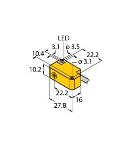 Turck BI2-Q10S-RP6X BI2-Q10S-RP6X Turck - BI2-Q10S-RP6X Inductive Sensor BI2-Q10S-RP6X on Powermatic Associates