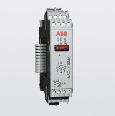 ABB Control 2100415 Configurable 4 channel, 4 to 20 mA analog output module. Each point can be configured to either sink or source a 4 to 20 mA signal using either an
internal or external power source. 2100415 on Powermatic Associates