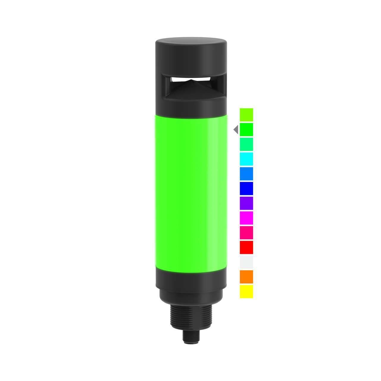 Banner CL50PRGB7AQ CL50 Pro Column Light; 7-Color RGB Audible Indicator; Voltage: 12-30 V dc; Environ. Rating: IP65; Colors: Multicolor; 5-pin M12 Integral QD CL50PRGB7AQ on Powermatic Associates