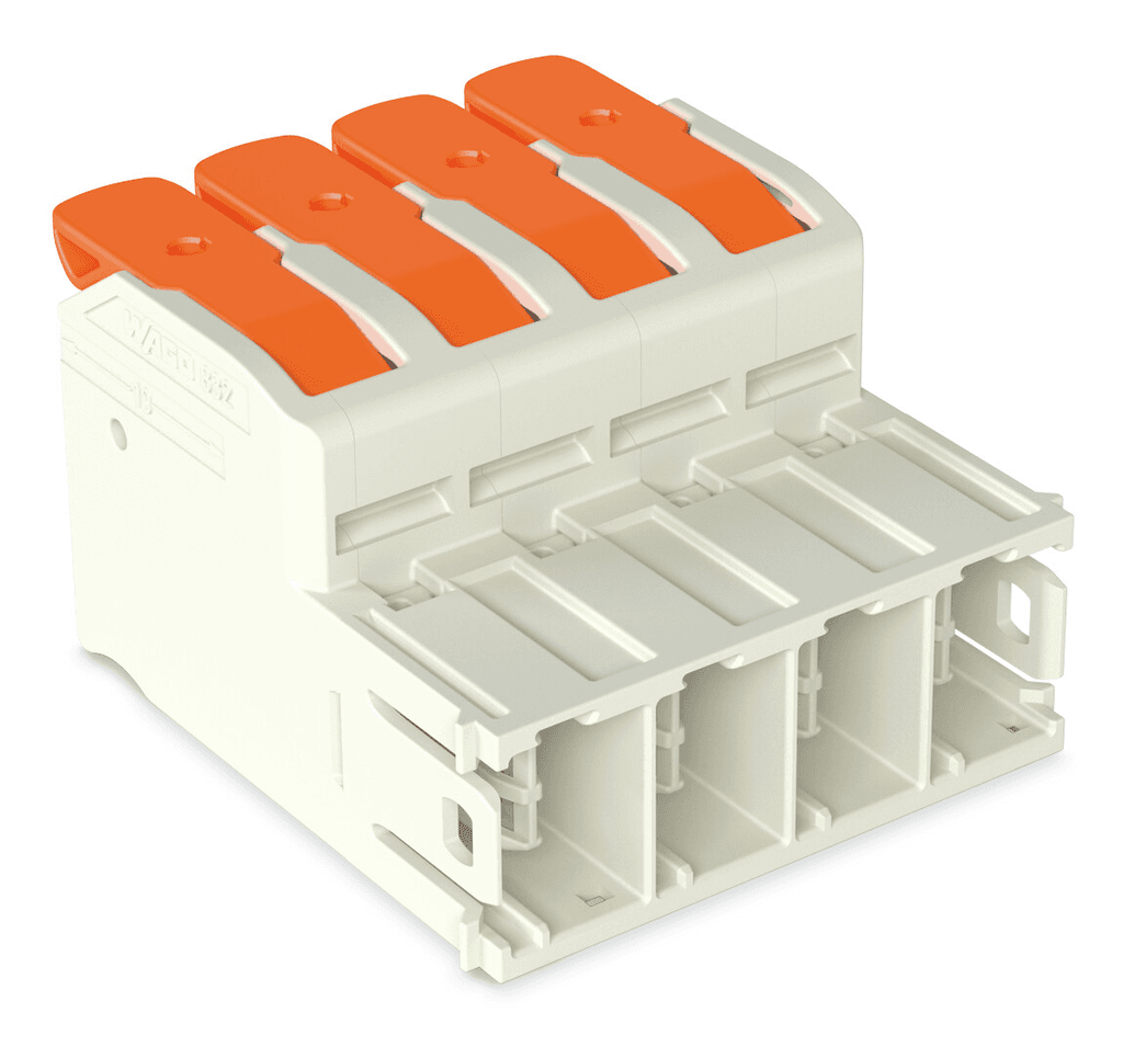WAGO 832-1204 832-1204 WAGO - Male connector; Push-in CAGE CLAMP with operating lever; AWG 18 - 4; Pin spacing 10.16 mm; 4-pole 832-1204 on Powermatic Associates