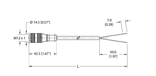 Turck RK 4.2T-1 RK 4.2T-1 Turck - RK 4.2T-1 Actuator and Sensor Cordset, Connection Cable RK 4.2T-1 on Powermatic Associates