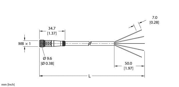 Turck PKG 4M-5/S90/S618 PKG 4M-5/S90/S618 Turck - PKG 4M-5/S90/S618 Actuator and Sensor Cordset, Connection Cable PKG 4M-5/S90/S618 on Powermatic Associates