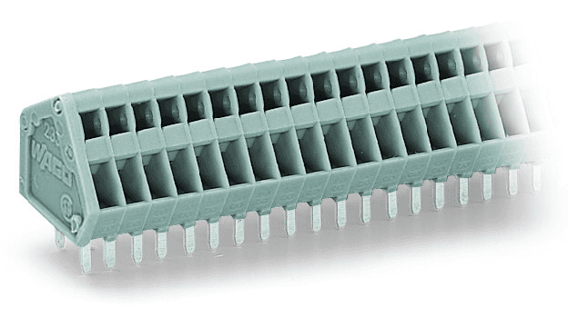 WAGO 233-112 233-112 WAGO - PCB terminal block; 0.5 mm²; Pin spacing 2.5 mm; 12-pole; CAGE CLAMP®; 0,50 mm²; gray 233-112 on Powermatic Associates