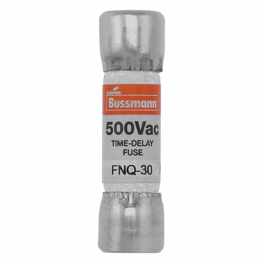 Eaton FNQ-1-1/2 Eaton Bussmann series FNQ fuse, Time-delay Midget fuse, Motor control transformers, circuits with in-rush currents, 1.5 A, Non-indicating, Ferrule end x ferrule end, 10 kAIC at 500 Vac, Nickel-plated bronze endcap, Standard, 500 V FNQ-1-1/2 on Powermatic Associates