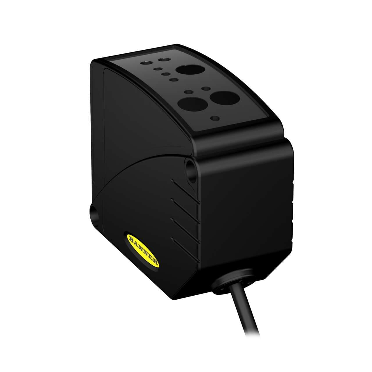 Banner LT3NULV LT3 Series: Laser Retroreflective Time-of-Flight Sensor; Range: 500 mm to 50 m; 12-24 V dc; Outputs: Discrete: NPN  Analog 0-10 V; 2 m (6.5 ft) Cable LT3NULV on Powermatic Associates