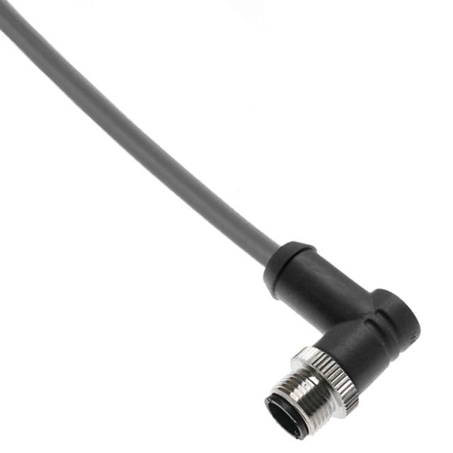 Mencom MDC-5MPX-2M-R-GY MDC, Cordset, 5 Pole, Male Right Angle, 2M, 18awg, 4A, Gray, PVC, Nickel Plated Brass MDC-5MPX-2M-R-GY on Powermatic Associates