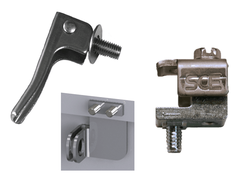 Saginaw Control SCE-120133 Staple, Bolt On Zinc, Height:1.04", Width:1.32", Depth:0.85",  SCE-120133 on Powermatic Associates
