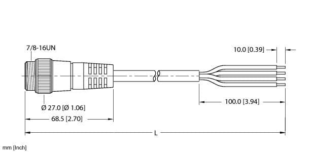 Turck RSM 44-8M/S4000 RSM 44-8M/S4000 Turck - RSM 44-8M/S4000 Power Cordset, Connection Cordset RSM 44-8M/S4000 on Powermatic Associates