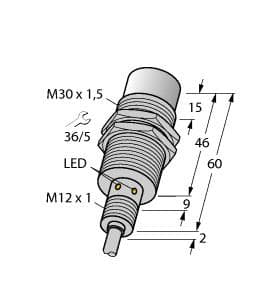 Turck NI30U-EM30WD-AN6X NI30U-EM30WD-AN6X Turck - NI30U-EM30WD-AN6X Inductive Sensor, For the Food Industry NI30U-EM30WD-AN6X on Powermatic Associates