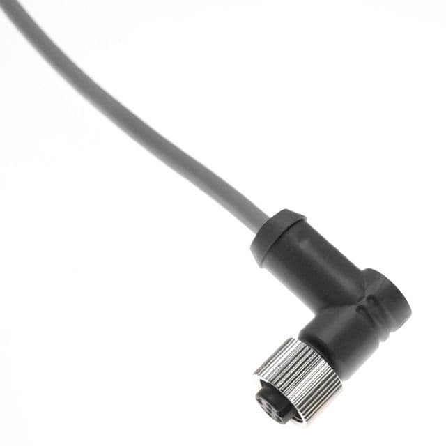 Mencom MDCDD-5FP-1M-R DeviceNet Drop, M12, Cordset, Shielded Cable, Not shielded to coupling nut, 5 Pole, Female Right Angle, 1M, 4A, Gray, PVC MDCDD-5FP-1M-R on Powermatic Associates