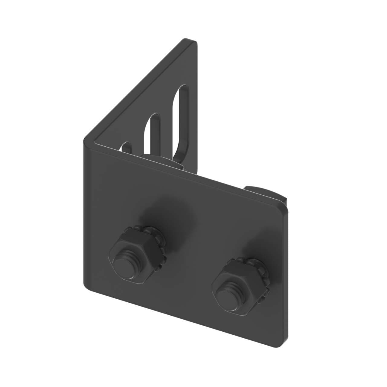 Banner LPA-MBK-13 EZ-SCREEN Low Profile Accessory Bracket: Cascade; 90 Degree Fixed Cascade; Includes Two Brackets and Hardware; Rotation: + 10 Degrees and -30 Degrees; 14 ga Steel, Black Zinc Plated LPA-MBK-13 on Powermatic Associates