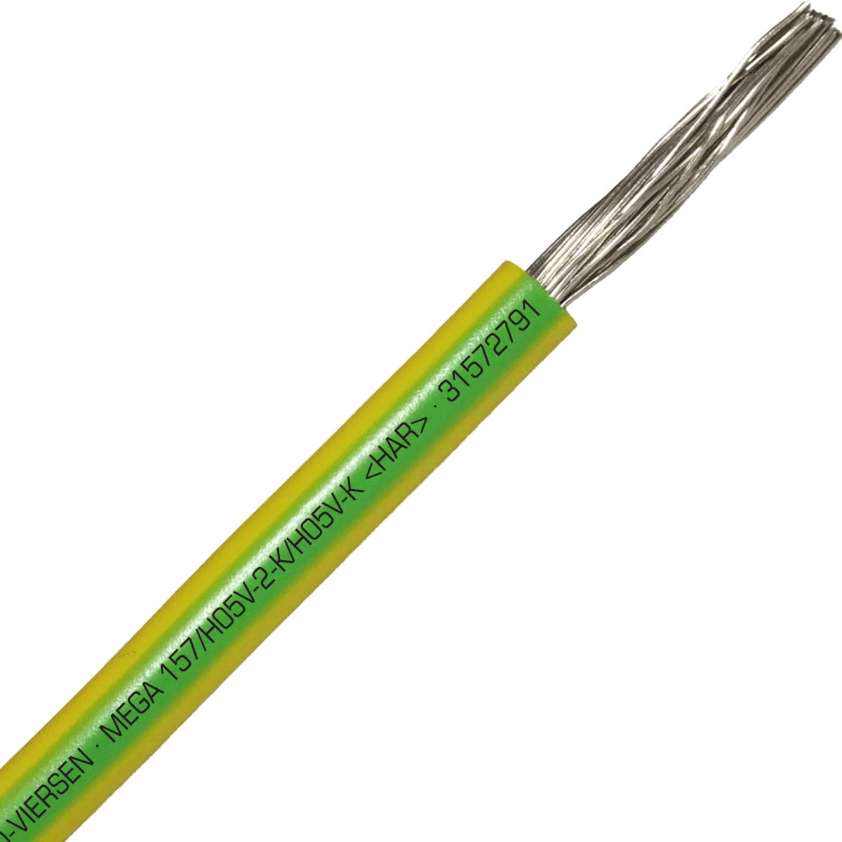 SAB 31572791 MEGA 157/H05V2-K/H05V-K (HAR/UL/CSA/CE) - 2 AWG hook-up wire, Green/Yellow 31572791 on Powermatic Associates