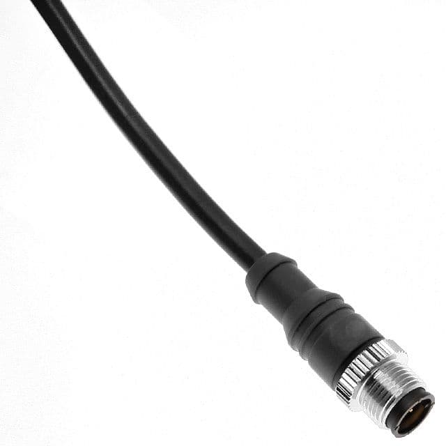 Mencom MDCWF-4MP-2M MDC, Hi-Flex, Cordset, 4 Pole, Male Straight, 2M, 4A, Black, TPE MDCWF-4MP-2M on Powermatic Associates