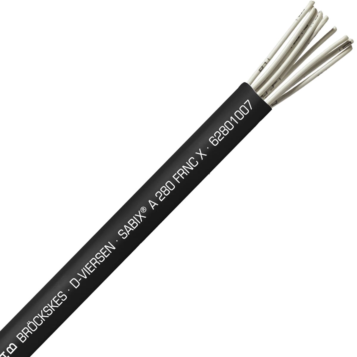 SAB 62801007 SABIX A 280 FRNC X - 19 AWG/10c, halogen-free flame retardant wiring/control cable, CE, RoHS 62801007 on Powermatic Associates