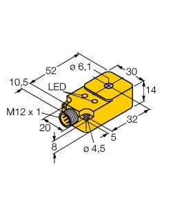 Turck BI6R-Q14-AP6X2-H1141 BI6R-Q14-AP6X2-H1141 Turck - BI6R-Q14-AP6X2-H1141 Inductive Sensor, Ring Sensor BI6R-Q14-AP6X2-H1141 on Powermatic Associates