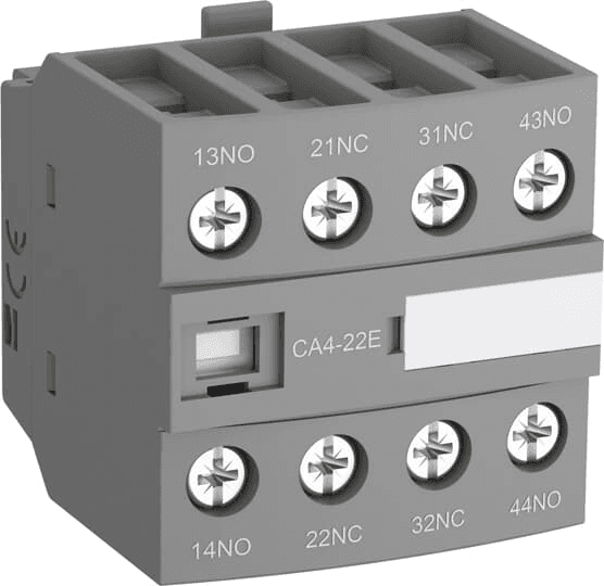 ABB Control CA4-22U CA4-22U ABB Control - FRNT MNT AUX, 2NO/2NC, AF09-AF16 CA4-22U on Powermatic Associates