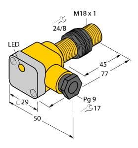 Turck BI5U-P18SK-AP6X BI5U-P18SK-AP6X Turck - BI5U-P18SK-AP6X Inductive Sensor BI5U-P18SK-AP6X on Powermatic Associates