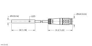 Turck BI1-EH04-AN6X-0.2-PSG3 BI1-EH04-AN6X-0.2-PSG3 Turck - BI1-EH04-AN6X-0.2-PSG3 Inductive Sensor BI1-EH04-AN6X-0.2-PSG3 on Powermatic Associates