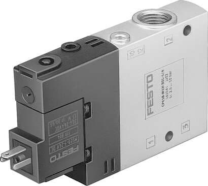 Festo 163788 solenoid valve CPE18-M3H-3OLS-1/4 High component density Valve function: 3/2 open, monostable, Type of actuation: electrical, Width: 18 mm, Standard nominal flow rate: 1700 l/min, Operating pressure: -0,9 - 10 bar 163788 on Powermatic Associates